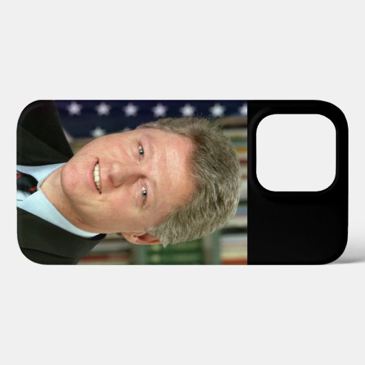 President Bill Clinton Witte Huis Foto Case-Mate iPhone Case (Achterkant (horizontaal))