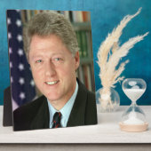 President Bill Clinton Witte Huis Foto Fotoplaat (Zijkant)