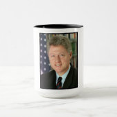 President Bill Clinton Witte Huis Foto Mok (Midden)
