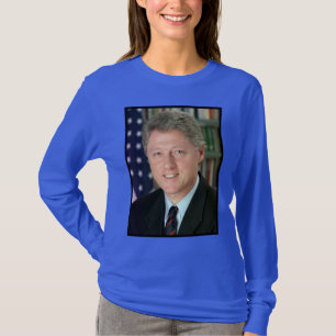 President Bill Clinton Witte Huis Foto T-shirt