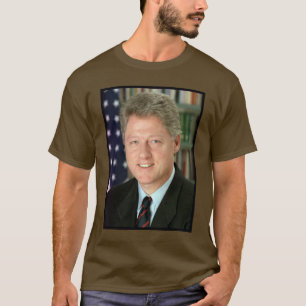 President Bill Clinton Witte Huis Foto T-shirt