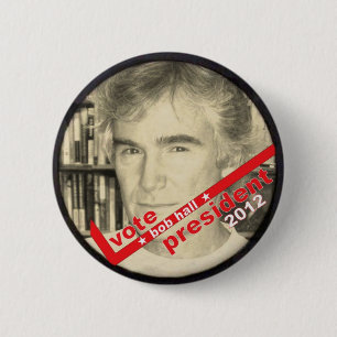 President Bob Hall 2012 Ronde Button 5,7 Cm