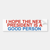 PRESIDENT! Bumpersticker (Voorkant)