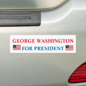 President Bumpersticker: George Washington Bumpersticker (Op auto)
