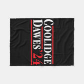 President Calvin Coolidge 1924 - Retro 4th of July Fleece Deken (Voorkant (Horizontaal))