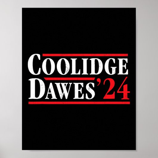 President Calvin Coolidge 1924 - Retro 4th of July Poster (Voorkant)