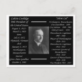 President Calvin Coolidge Briefkaart (Voorkant)