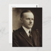 President Calvin Coolidge Briefkaart (Voorkant / Achterkant)