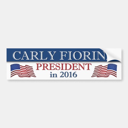 President Carly Fiorina in 2016 Bumpersticker (Voorkant)
