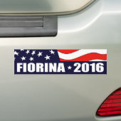 President Carly Fiorina in 2016 Bumpersticker (Op auto)