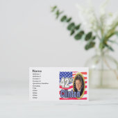 President Clinton Visitekaartje (Staand voorkant)