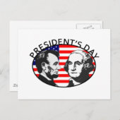 PRESIDENT DAY BRIEFKAART (Voorkant / Achterkant)