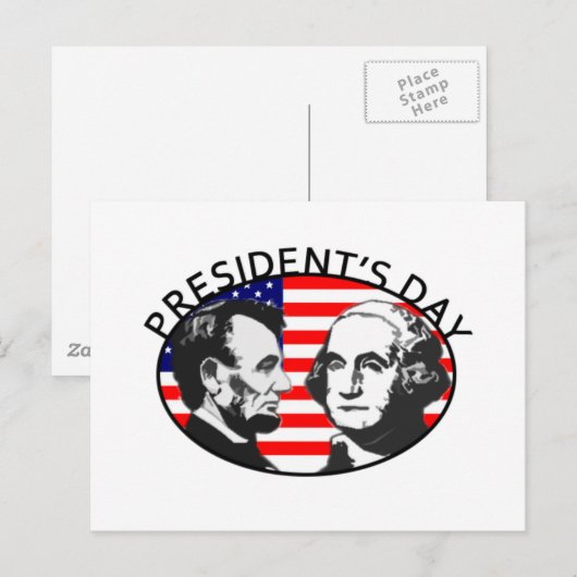PRESIDENT DAY BRIEFKAART (Voorkant / Achterkant)