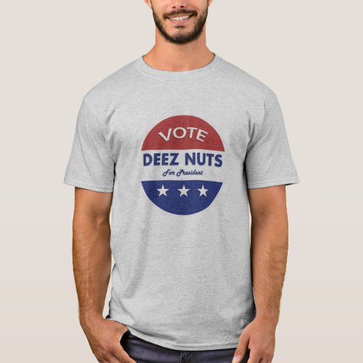 President Deez Nuts 2016! T-shirt (Voorkant)