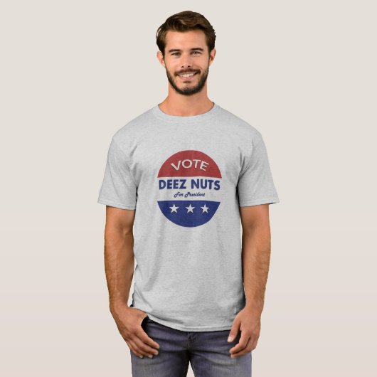 President Deez Nuts 2016! T-shirt (Voorkant volledig)
