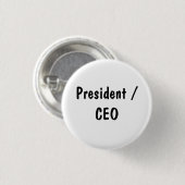 President / Directeur Ronde Button 3,2 Cm (Voorkant /achterkant)