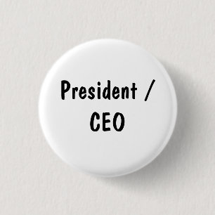 President / Directeur Ronde Button 3,2 Cm