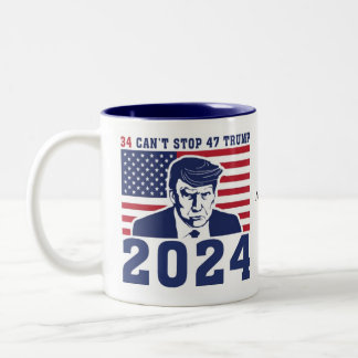 President Donal Trump Mugshot Coffee Cup Tweekleurige Koffiemok