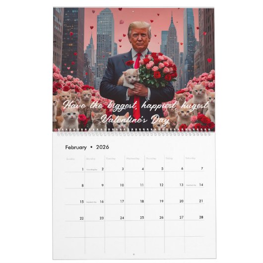 President Donald J. Trump 12 maanden Kalender (Feb 2026)