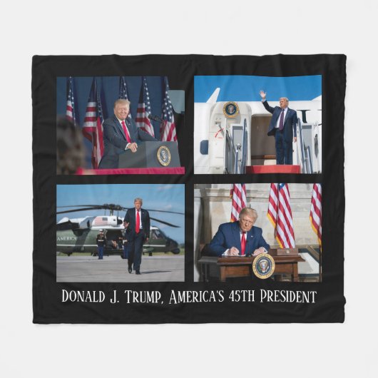President Donald J. Trump 2020 45e President Fleece Deken (Voorkant (Horizontaal))