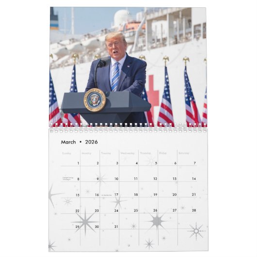 President Donald J. Trump 2025 Kalender (Mar 2026)
