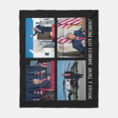 President Donald J. Trump 45e President Fleece Deken (Voorkant)