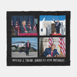 President Donald J. Trump 45e President Fleece Deken