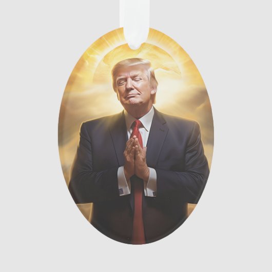 President Donald J Trump Acryl Ornament (voorkant)