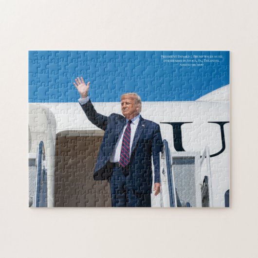President Donald J. Trump Airplane Foto Legpuzzel (Horizontaal)