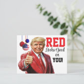 President Donald J Trump Briefkaart (Staand voorkant)