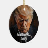President Donald J. Trump-Mok heeft je 2024 gemist Keramisch Ornament (Rechts)