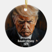 President Donald J. Trump Mok Shot Keepsake 2024 Keramisch Ornament (Voorkant)