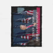 President Donald J. Trump Mt Rushmore Speech Fleece Deken (Voorkant)