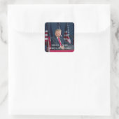 President Donald J. Trump Mt Rushmore Speech Vierkante Sticker (Tas)