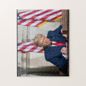 President Donald J. Trump op Desk Legpuzzel (Verticaal)
