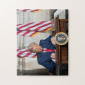 President Donald J. Trump op Desk Legpuzzel (Verticaal)