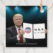 President Donald J. Trump Wedding Favor Labels (Achterkant)
