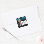 President Donald J. Trump Wedding Vierkante Sticker (Envelop)