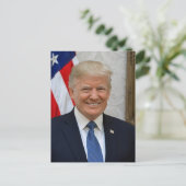 President Donald Trump 2017 Officieel portret Briefkaart (Staand voorkant)