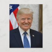 President Donald Trump 2017 Officieel portret Briefkaart (Voorkant)