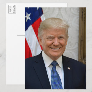 President Donald Trump 2017 Officieel portret Kaart