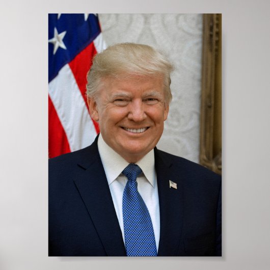 President Donald Trump 2017 Officieel portret Poster (Voorkant)