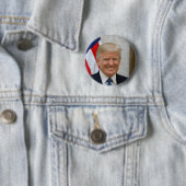 President Donald Trump 2017 Officieel portret Ronde Button 5,7 Cm (In situ)