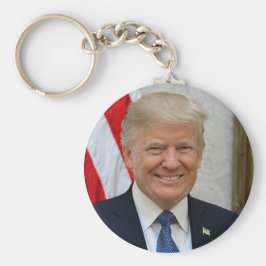 President Donald Trump 2017 Officieel portret Sleutelhanger