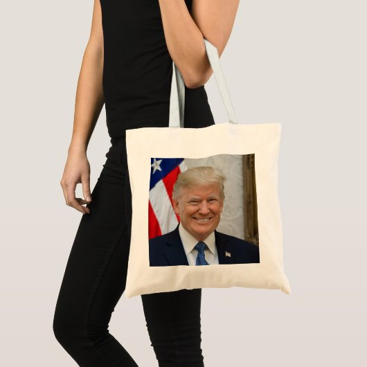 President Donald Trump 2017 Officieel portret Tote Bag (Voorkant (product))