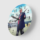 President Donald Trump 2020 duikt op marineschepen Ronde Klok (Hoek)