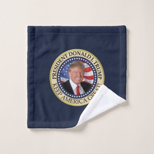 President Donald Trump 2020 Keep America Great Ame Bad Handdoek (Wasdoekje)