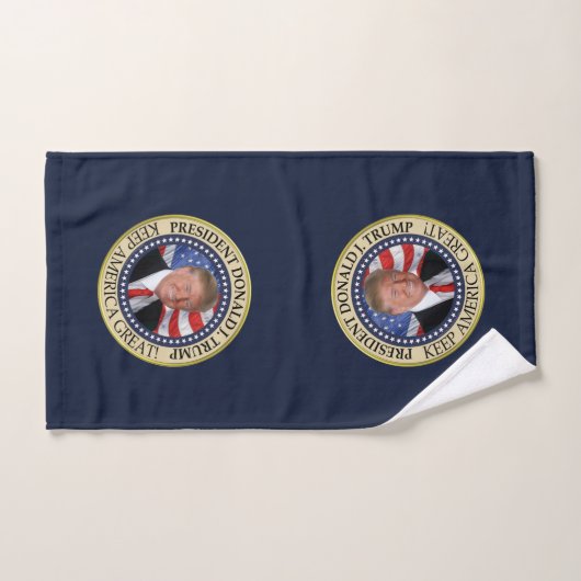 President Donald Trump 2020 Keep America Great Ame Bad Handdoek (Handdoek)