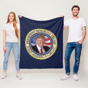 President Donald Trump 2020 Keep America Great Ame Fleece Deken