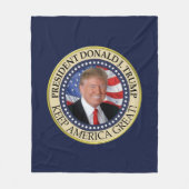 President Donald Trump 2020 Keep America Great Ame Fleece Deken (Voorkant)